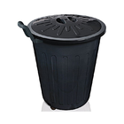 Cesto 100l C/tampa E Roda Arqplast