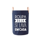 Cesto Alto Marine Em Lona Dublada