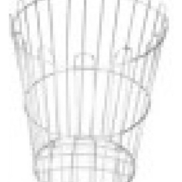 Cesto Aramado 20 Litros (b2) (b2a) (b2b) Prateado