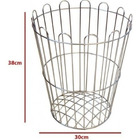 Cesto Aramado 20 Litros Redondo Galvanizado