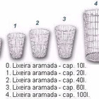 Cesto Aramado 20 Litros Redondo Galvanizado