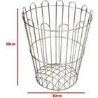 Cesto Aramado 20 Litros Redondo Galvanizado