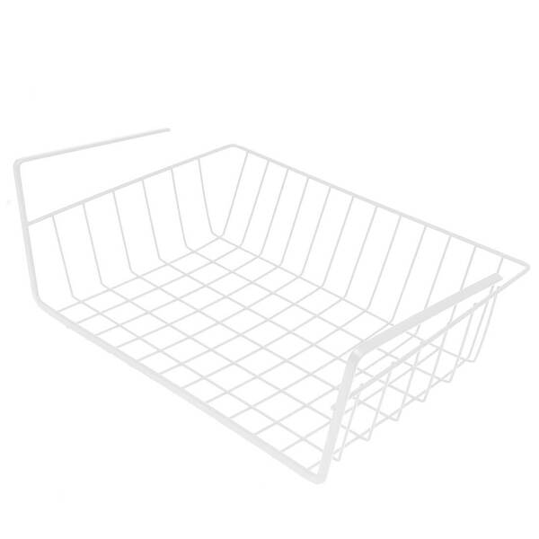 Cesto Aramado Organizador Prateleira De Armário Branco