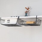 Cesto Aramado Prateleira 38 Cm Po Kit Com 2 Peças