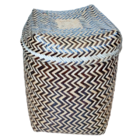 Cesto Baniwa c/ Tampa G Natural/Preto