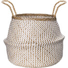 Cesto Branco Em Seagrass