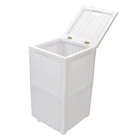 Cesto Branco Roupa Suja Roupeiro Fibra Sintetica Junco