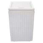 Cesto Branco Roupa Suja Roupeiro Fibra Sintetica Junco