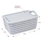 Cesto Caixa Organizadora Com Tampa Multiuso 14,5l Cinza