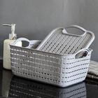 Cesto Caixa Organizadora Com Tampa Multiuso 14,5l Cinza