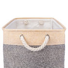 Cesto Caixa Organizadora De Tecido Linho Artiko Box Dobrável