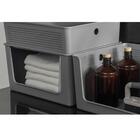 Cesto Caixa Organizadora Flow 16l Abertura Frontal Bege Lavan