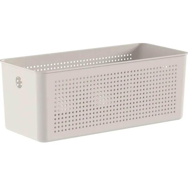Cesto Caixa Organizadora Retangular 33x15x13cm Perfurações 6,