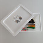 Cesto Com Tampa Caixa Organizadora De Plásticos Empilhável Br