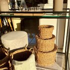 Cesto Com Tampa Palha Natural Seagrass Redondo P Lili Casa Ún