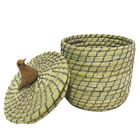 Cesto Com Tampa Reto Fibra De Licuri - Ba