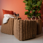 Cesto Corbata Caramelo G Retang. Com Alça Yoi