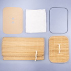 Cesto de Bambu Retangular Bege com Tampa 40x60x30cm Oikos