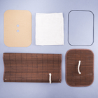 Cesto de Bambu Retangular Marrom com Tampa 40x60x30cm Oikos