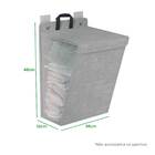 Cesto De Banheiro P/ Roupa Suja Dobrável De Parede - Médio