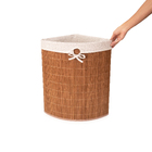 Cesto de Canto Madeira Natural 10L 35x35x55cm Oikos