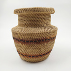 Cesto De Fibra Natural Com Tampa - Povo Yanomami