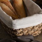 Cesto De Fibras Naturais Com Forro De Algodão 20x13x10 Yoi