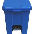 Cesto De Lixeira Quadrada Plastica Com Pedal 15 Litros Azul