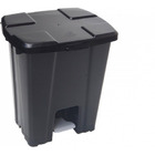 Cesto De Lixeira Quadrada Plástica Com Pedal 15l Branco Verme