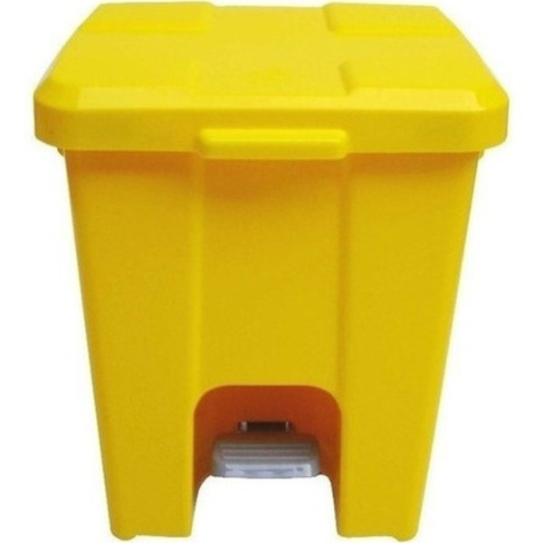 Cesto De Lixo 15 Litros Com Pedal Cinza-claro