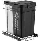 Cesto De Lixo Duplo Com Trilho Deslizante Telescopico 40l Pre