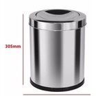 Cesto De Lixo Em Inox 13 Litros Com Tampa Vai E Vem Home