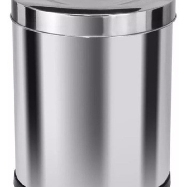 Cesto De Lixo Em Inox 13 Litros Com Tampa Vai E Vem Home Inox