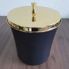 Cesto De Lixo Escritório Lixeira Cozinha 3l Aro Interno Inox