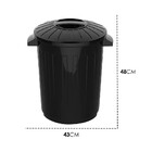 Cesto De Lixo Higiênico 30 Litros De Plástico Com Tampa