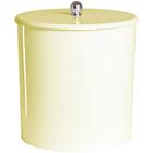 Cesto De Lixo Laqueado Bege Claro