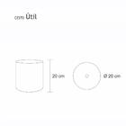 Cesto De Lixo Laqueado Bege Claro