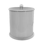 Cesto De Lixo Laqueado Cinza Claro