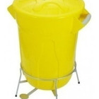 Cesto De Lixo Plastico Com Pedal Aço Galvanizado 40 Litros Pr