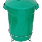 Cesto De Lixo Plastico Com Pedal Aço Galvanizado 40l Preto Br