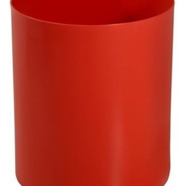 Cesto De Lixo Plástico Para Escritório Sem Tampa 13 Litr Verm