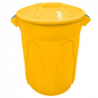 Cesto De Lixo Tipo Balde 100 Litros ( 02 Unidades ) Marrom