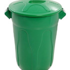 Cesto De Lixo Tipo Balde 100 Litros Verde