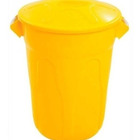 Cesto De Lixo Tipo Balde 60 Litros Amarelo