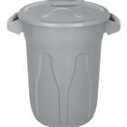 Cesto De Lixo Tipo Balde 60 Litros Preto