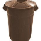 Cesto De Lixo Tipo Balde 60 Litros Preto