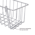 Cesto de Metal Cromado Pequeno Spaceo