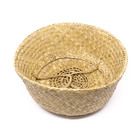 Cesto De Palha Decorativa 2 Em 1 10x35x38 Cm - Indo Decorar