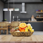 Cesto De Palha Quadrado 24x19x5,5cm