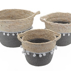 Cesto De Palha Rustico Organizador E Decorativo Partna 4027CZ